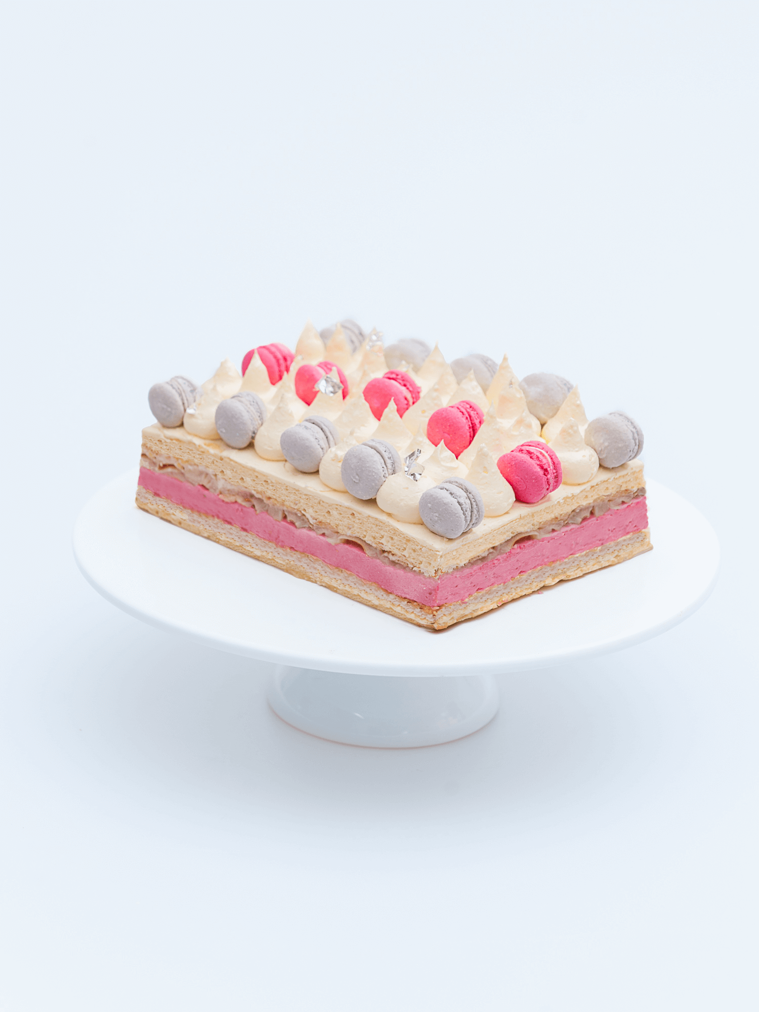 Sakura Mousse Cake - Dessert Recipes on Tiktok Ms Shi & Mr He